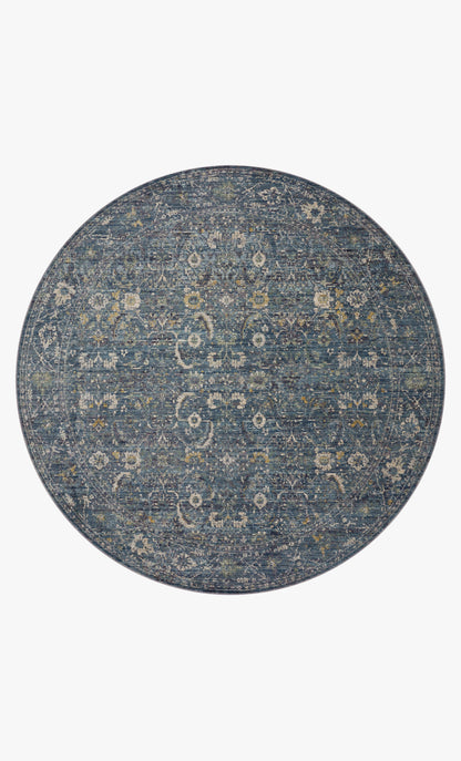 Jean Stoffer Bradbury 03 Rug- Ocean/Gold - Chapin Furniture