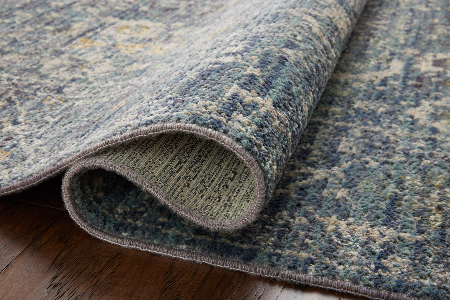 Jean Stoffer Bradbury 03 Rug- Ocean/Gold - Chapin Furniture