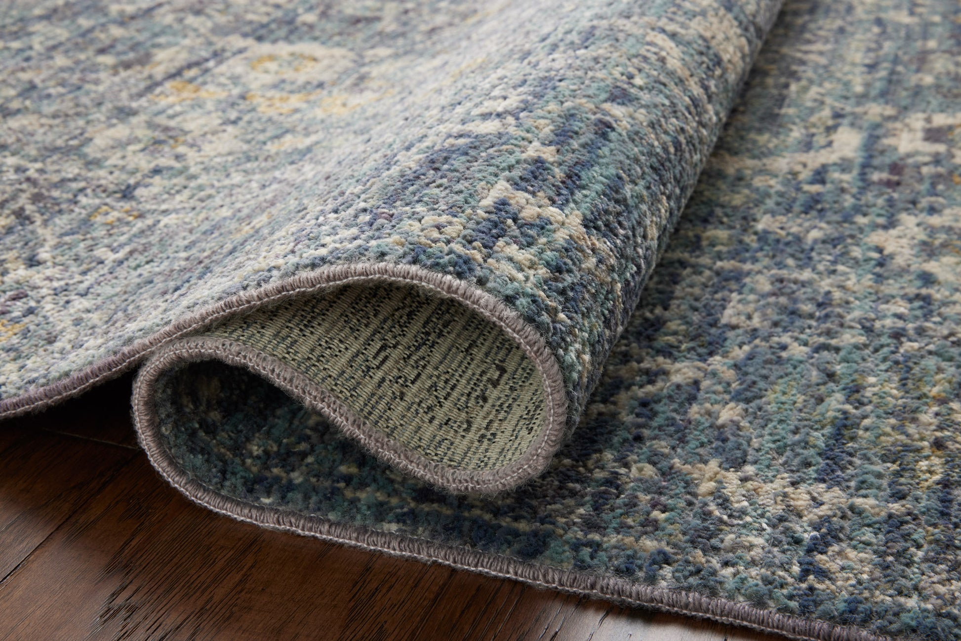 Jean Stoffer Bradbury 03 Rug- Ocean/Gold - Chapin Furniture
