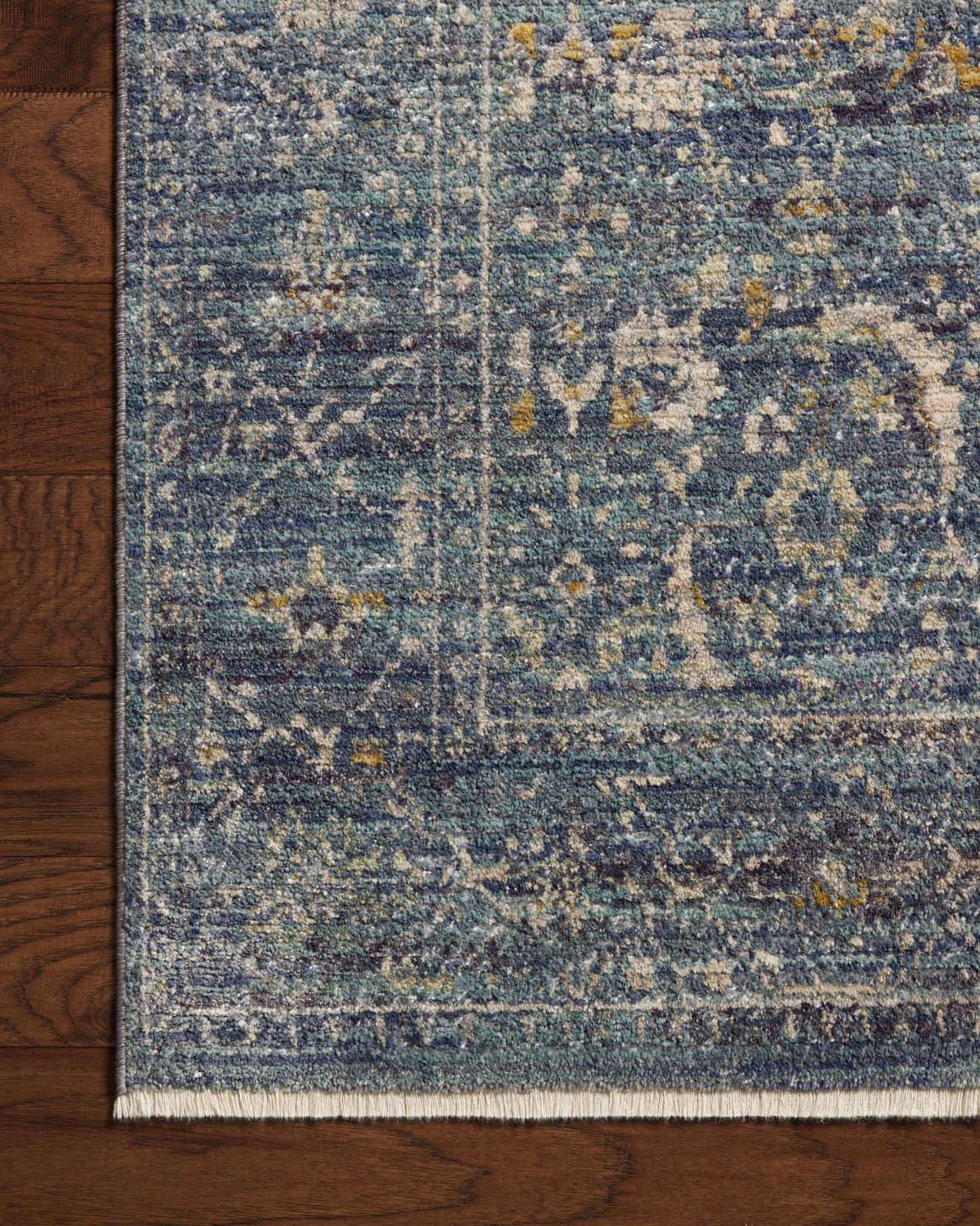Jean Stoffer Bradbury 03 Rug- Ocean/Gold - Chapin Furniture