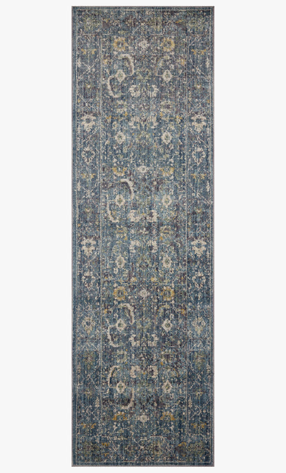 Jean Stoffer Bradbury 03 Rug- Ocean/Gold - Chapin Furniture