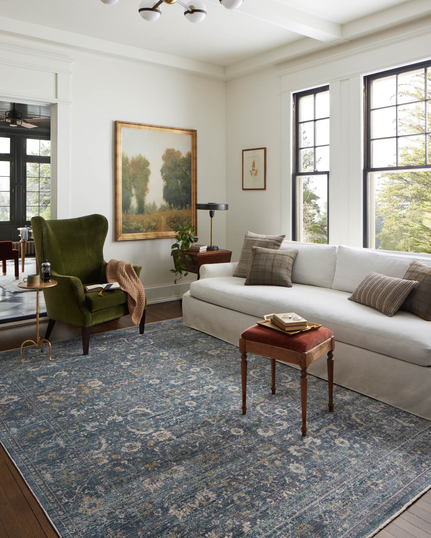 Jean Stoffer Bradbury 03 Rug- Ocean/Gold - Chapin Furniture