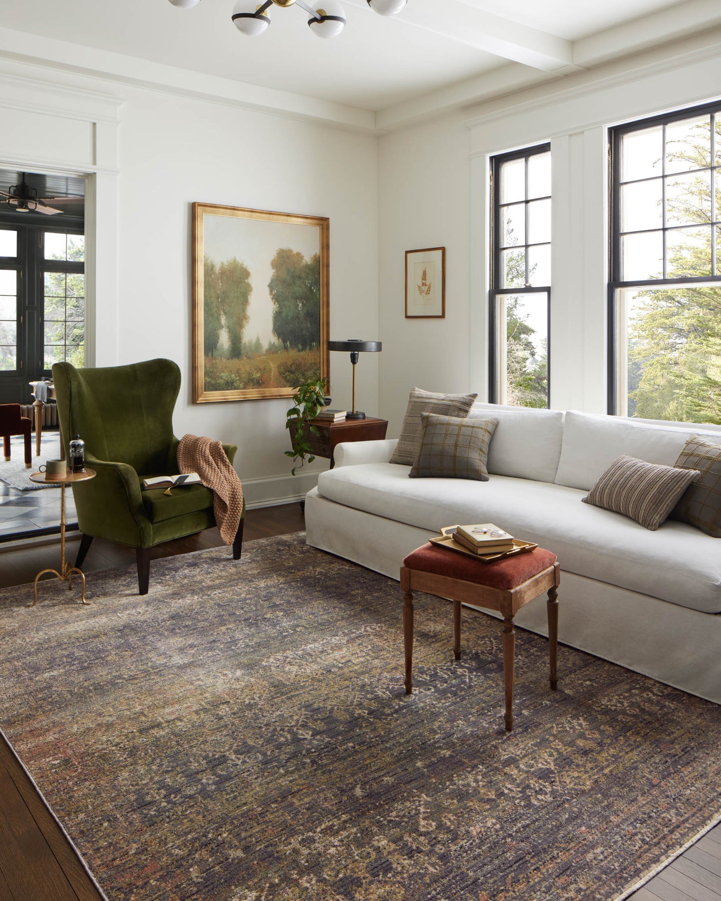 Jean Stoffer Bradbury 05 Rug- Ink/Multi - Chapin Furniture