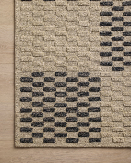 Chris Loves Julia Bradley Rug - Beige / Midnight - Chapin Furniture