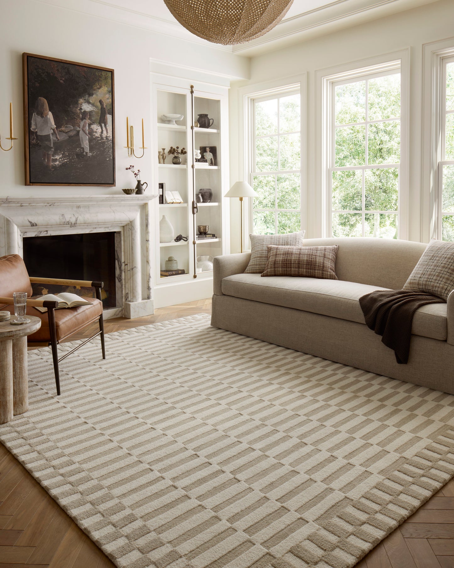 Chris Loves Julia Bradley Rug - Ivory / Beige - Chapin Furniture