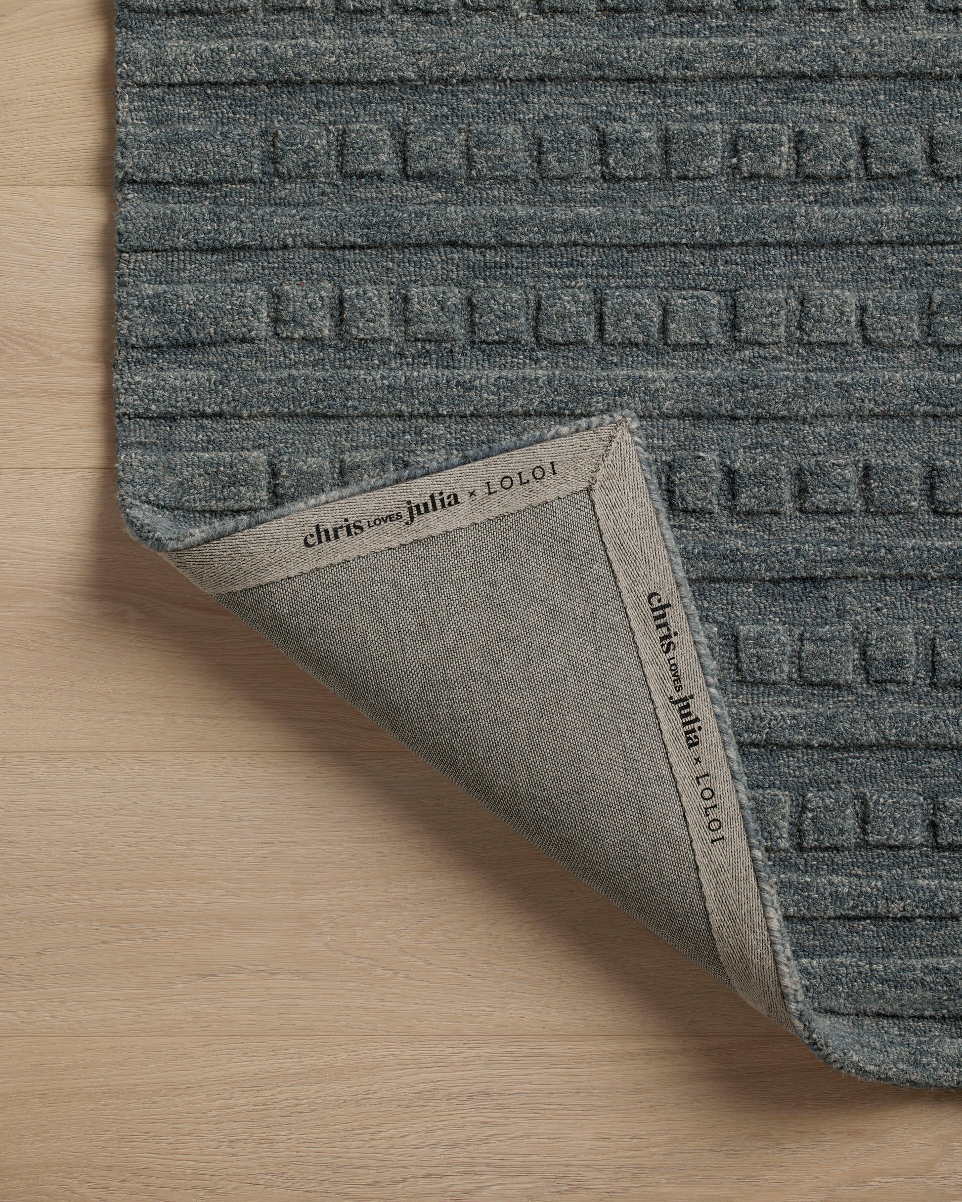 Chris Loves Julia Bradley Rug - Teal - Chapin Furniture