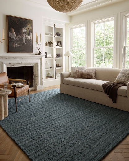 Chris Loves Julia Bradley Rug - Teal - Chapin Furniture