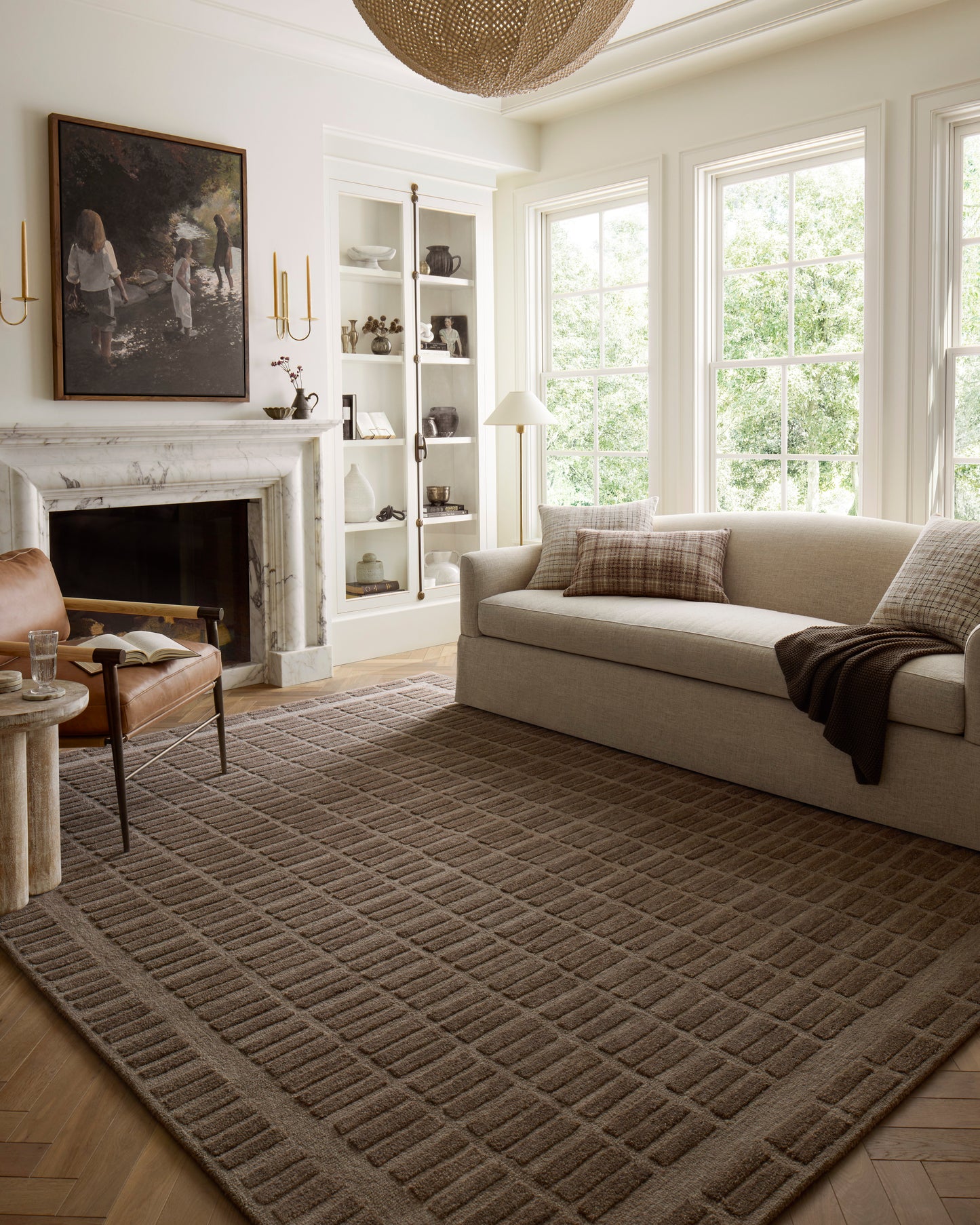 Chris Loves Julia Bradley Rug - Cocoa - Chapin Furniture