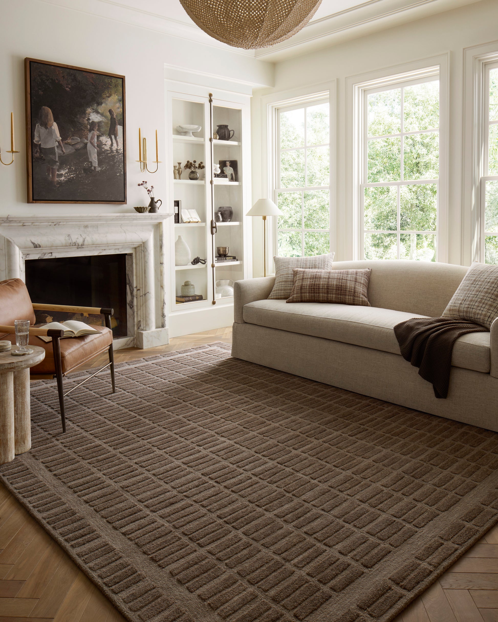 Chris Loves Julia Bradley Rug - Cocoa - Chapin Furniture