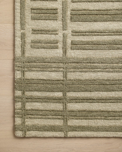 Chris Loves Julia Bradley Rug - Sage / Olive - Chapin Furniture