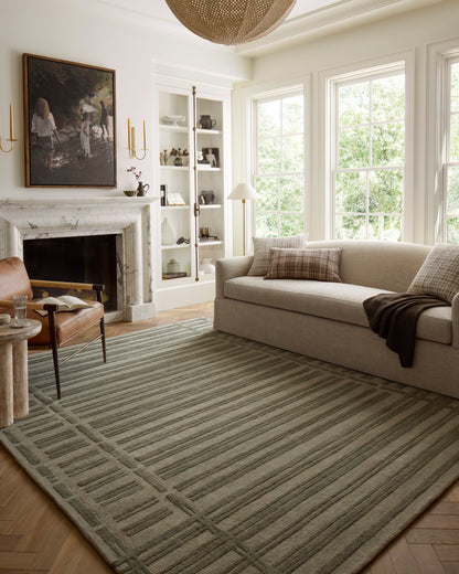 Chris Loves Julia Bradley Rug - Sage / Olive - Chapin Furniture