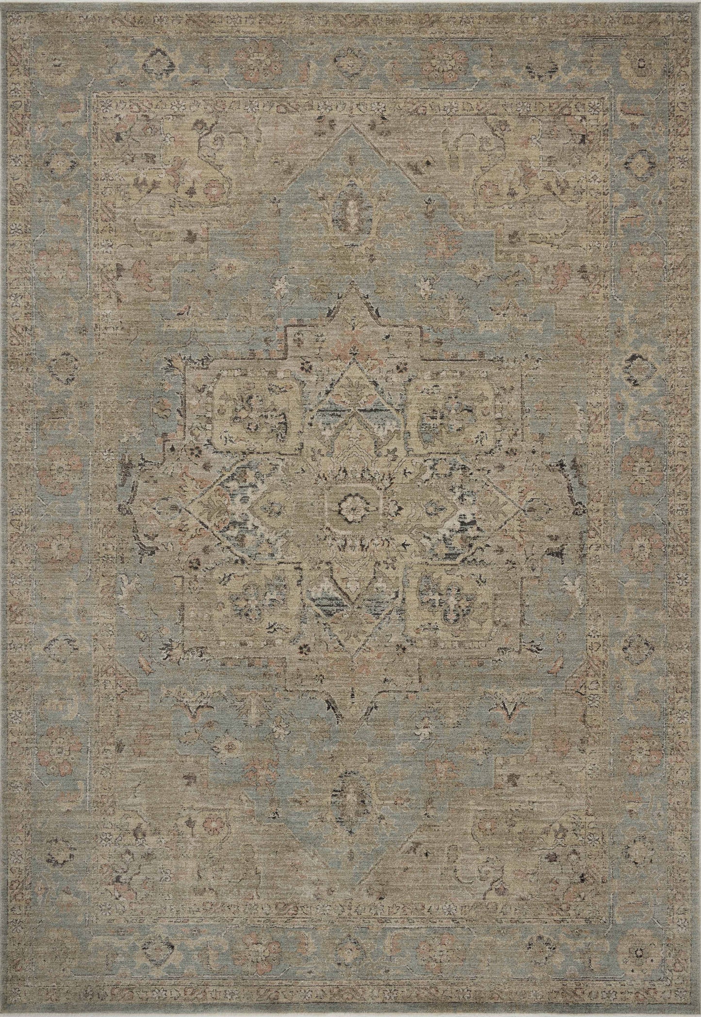 Briar 01 Sky/Moss Rug - Chapin Furniture