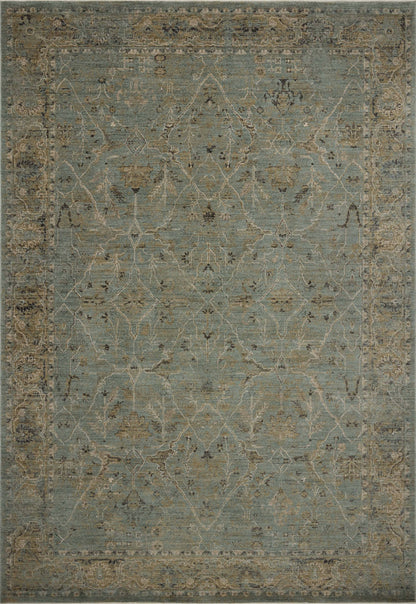 Briar 02 Aqua/Olive Rug - Chapin Furniture
