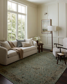 Briar 02 Aqua/Olive Rug - Chapin Furniture