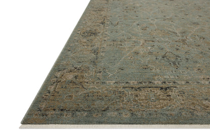 Briar 02 Aqua/Olive Rug - Chapin Furniture