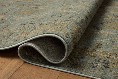 Briar 02 Aqua/Olive Rug - Chapin Furniture
