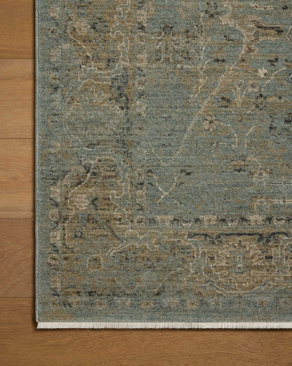 Briar 02 Aqua/Olive Rug - Chapin Furniture