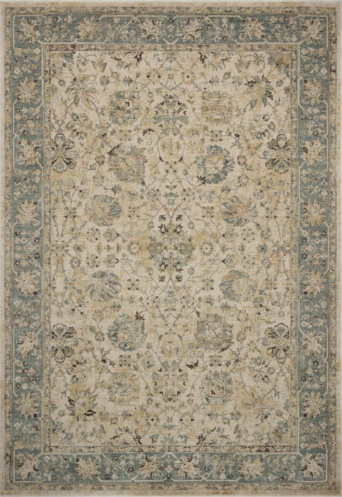 Briar 05 Antique Ivory/Blue Rug - Chapin Furniture
