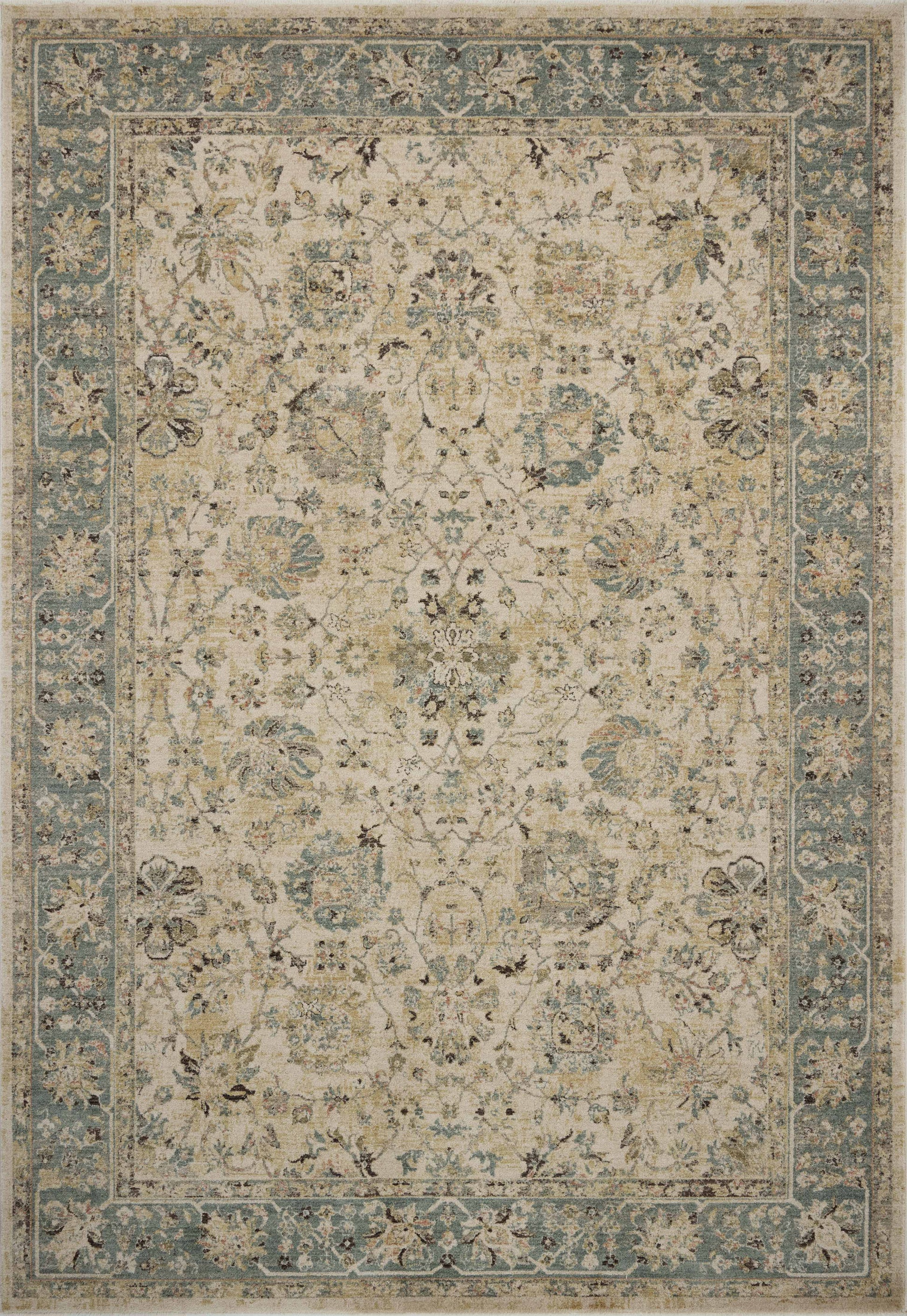 Briar 05 Antique Ivory/Blue Rug - Chapin Furniture