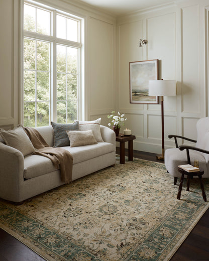 Briar 05 Antique Ivory/Blue Rug - Chapin Furniture