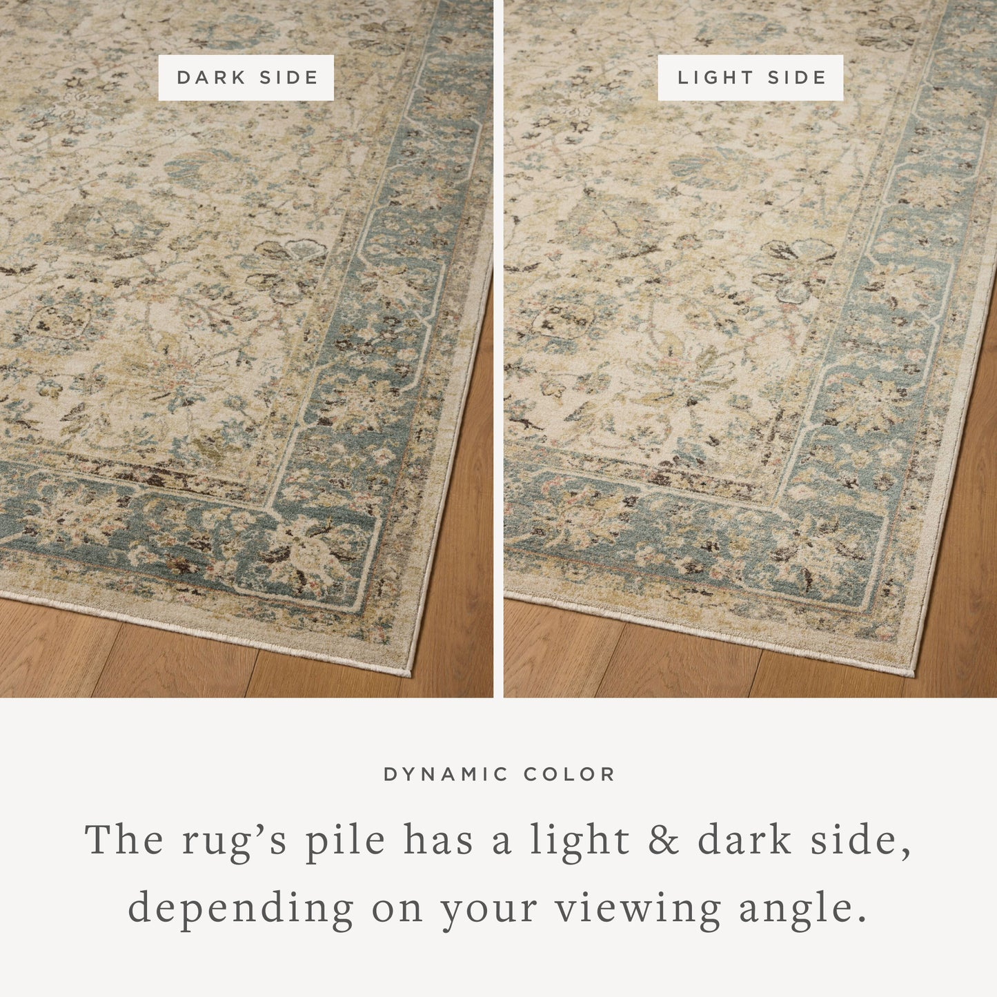 Briar 05 Antique Ivory/Blue Rug - Chapin Furniture