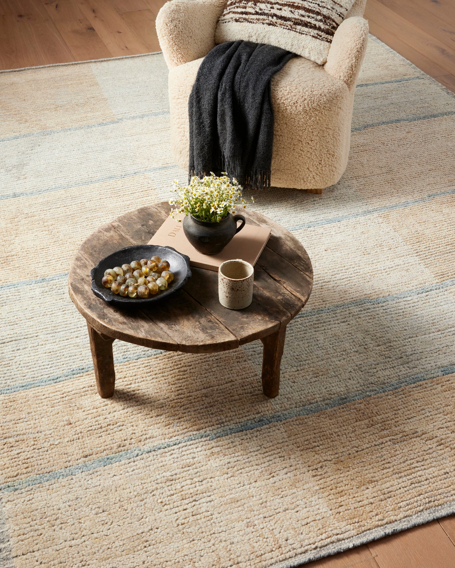 Amber Lewis Briyana 02 Sky/Wheat Rug - Chapin Furniture