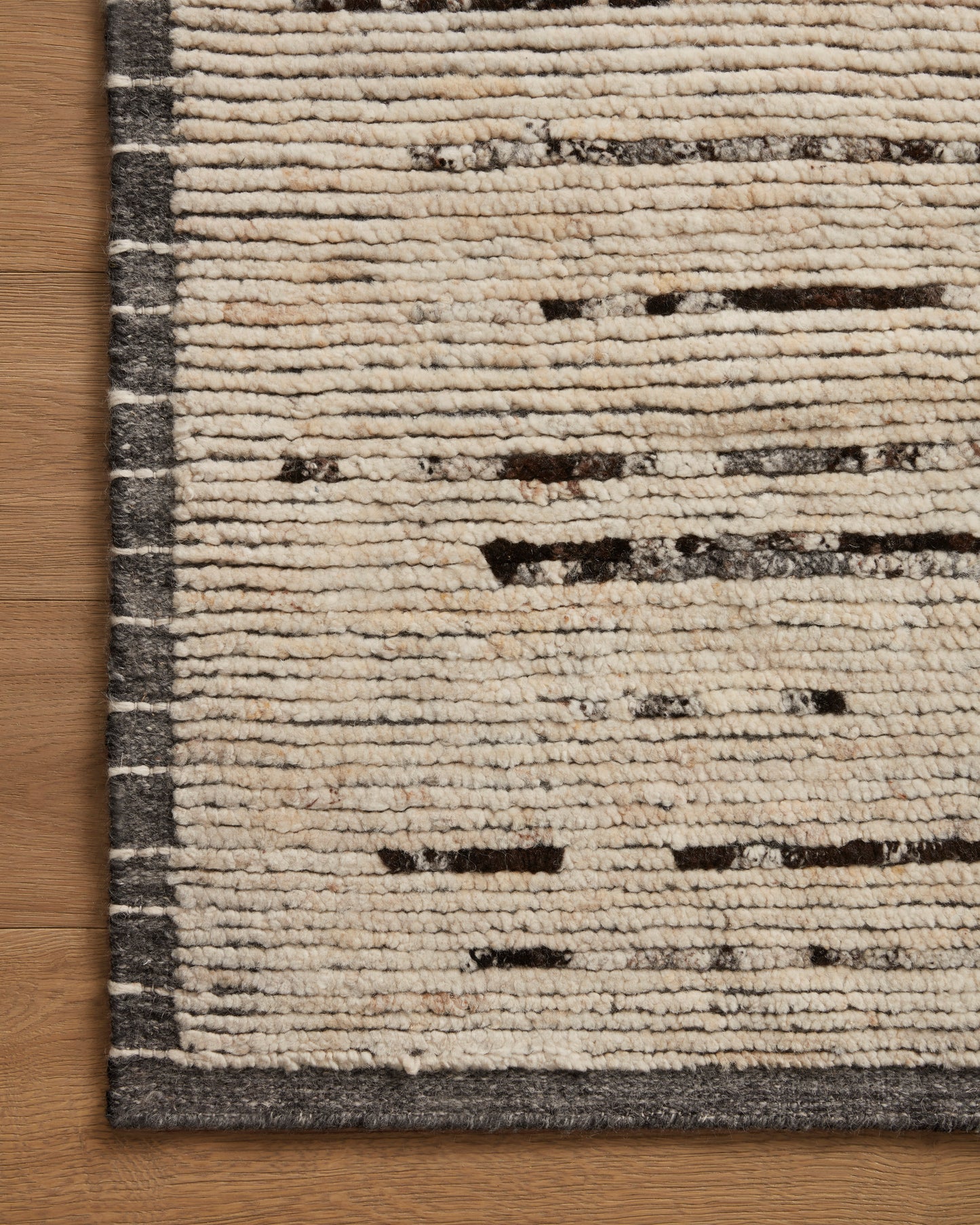Amber Lewis Briyana 04 Natural/ Black Rug - Chapin Furniture