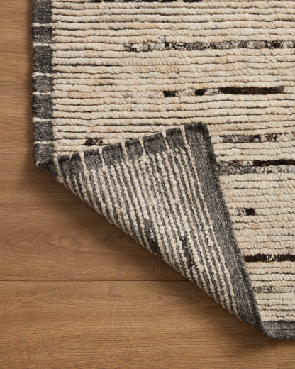 Amber Lewis Briyana 04 Natural/ Black Rug - Chapin Furniture
