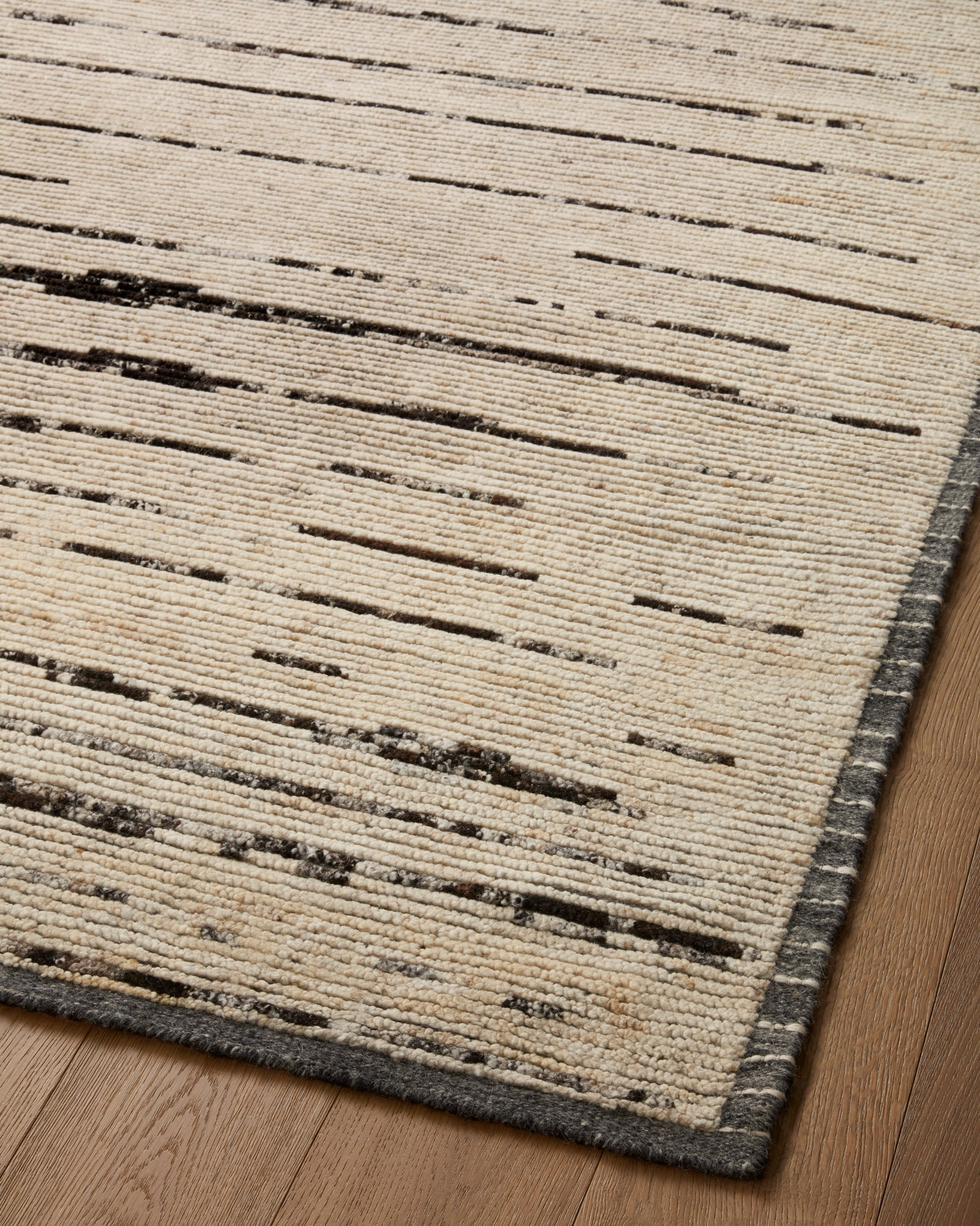 Amber Lewis Briyana 04 Natural/ Black Rug - Chapin Furniture