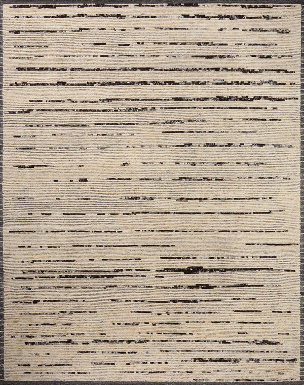 Amber Lewis Briyana 04 Natural/ Black Rug - Chapin Furniture