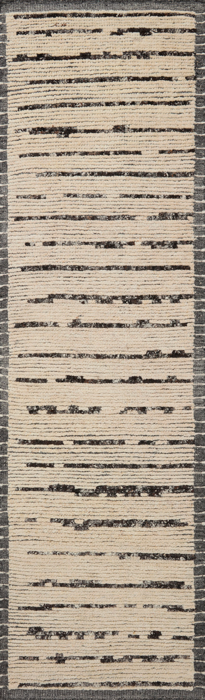 Amber Lewis Briyana 04 Natural/ Black Rug - Chapin Furniture