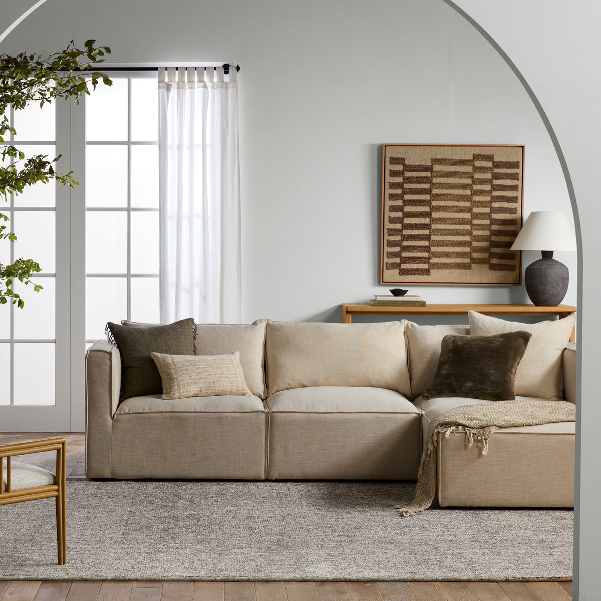 Britta Oland BRT11 Gray/Cream Rug - Chapin Furniture