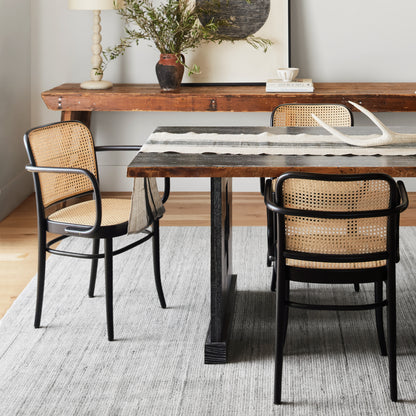 Jaipur Living Brevin Danan Handmade Indoor/ Outdoor Solid Gray/ Ivory Rug - Chapin Furniture