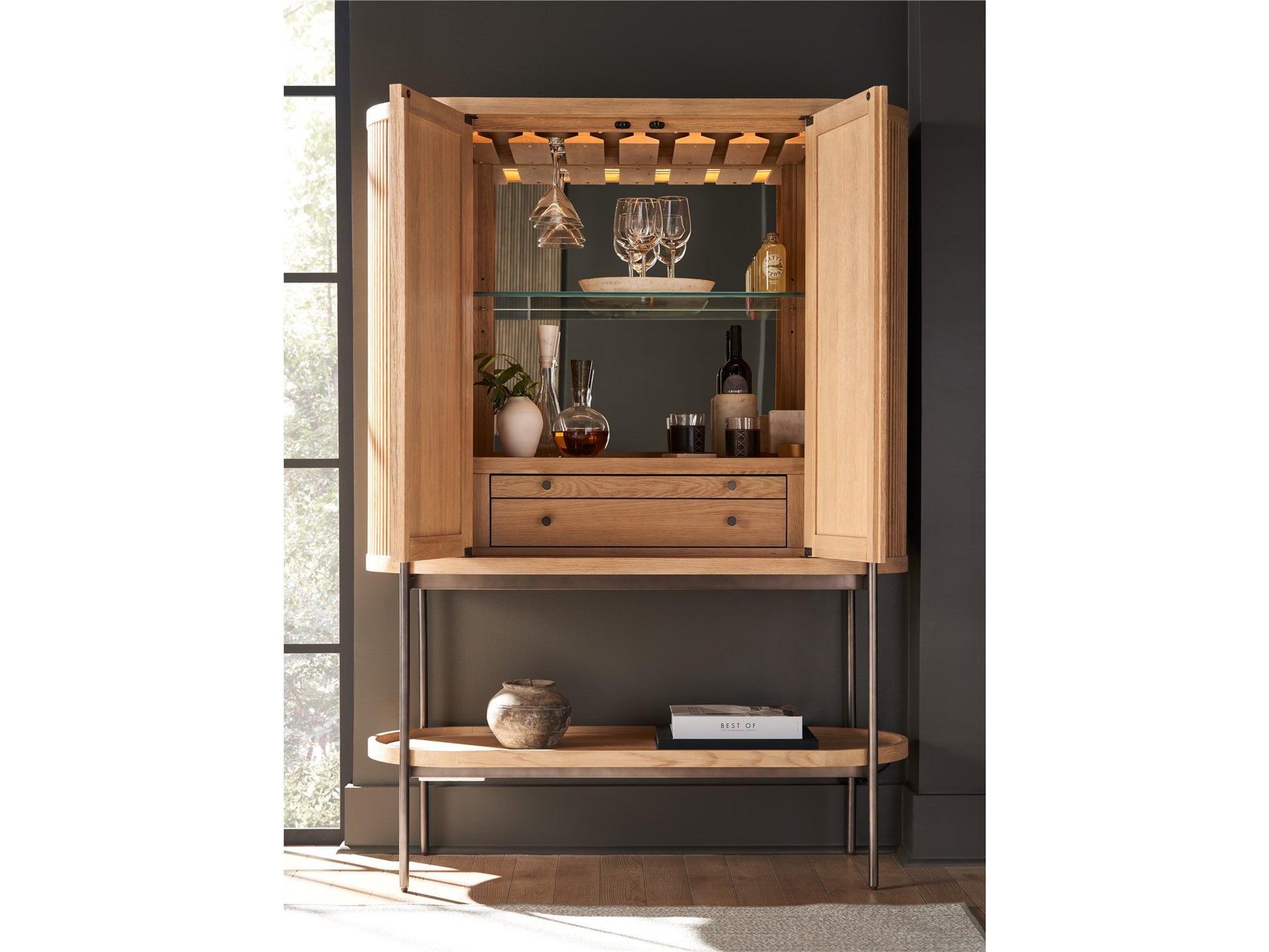 New Modern Linnea Bar Cabinet - Chapin Furniture