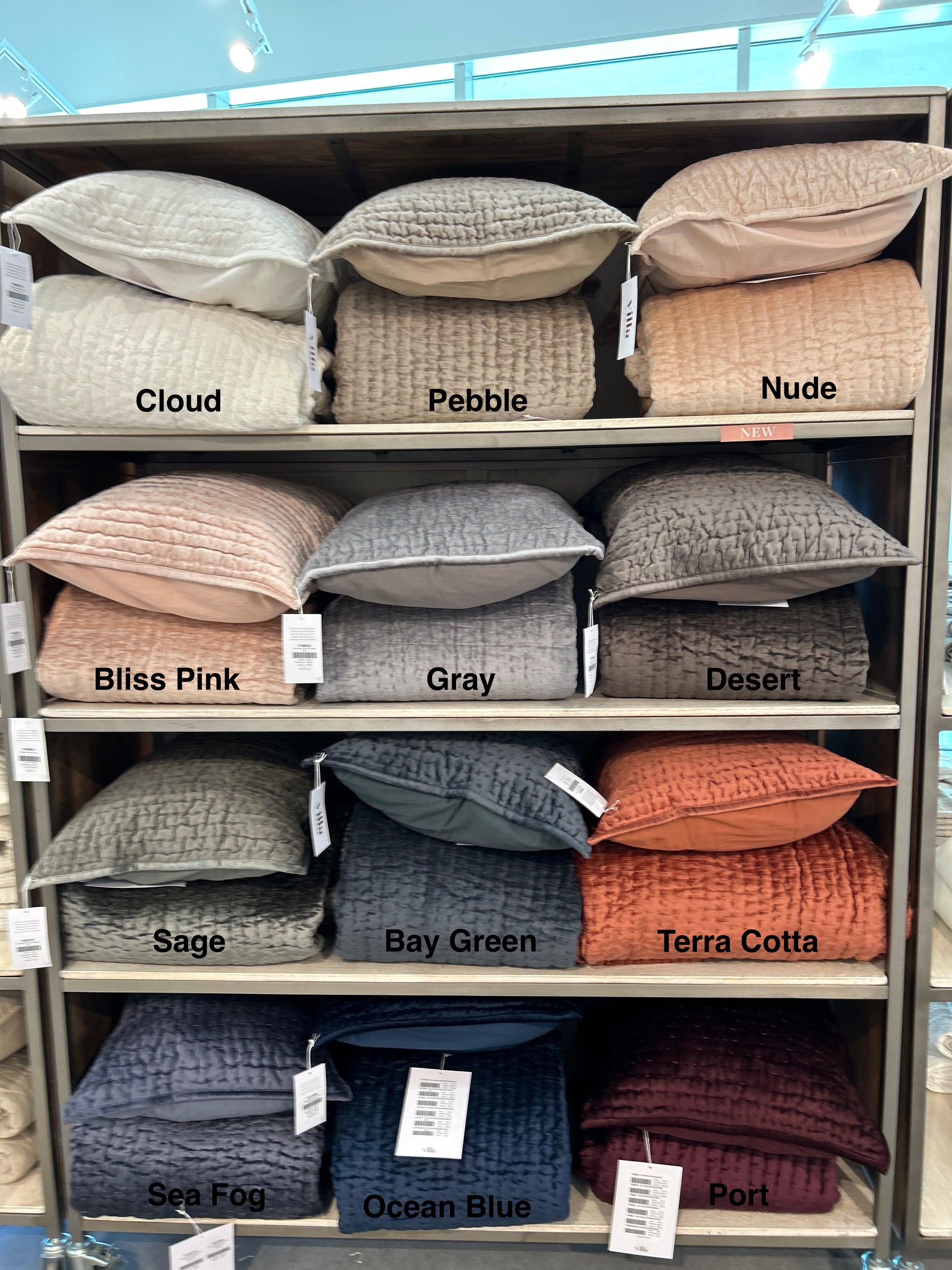 Bari Velvet Sea Fog Quilt - Chapin Furniture