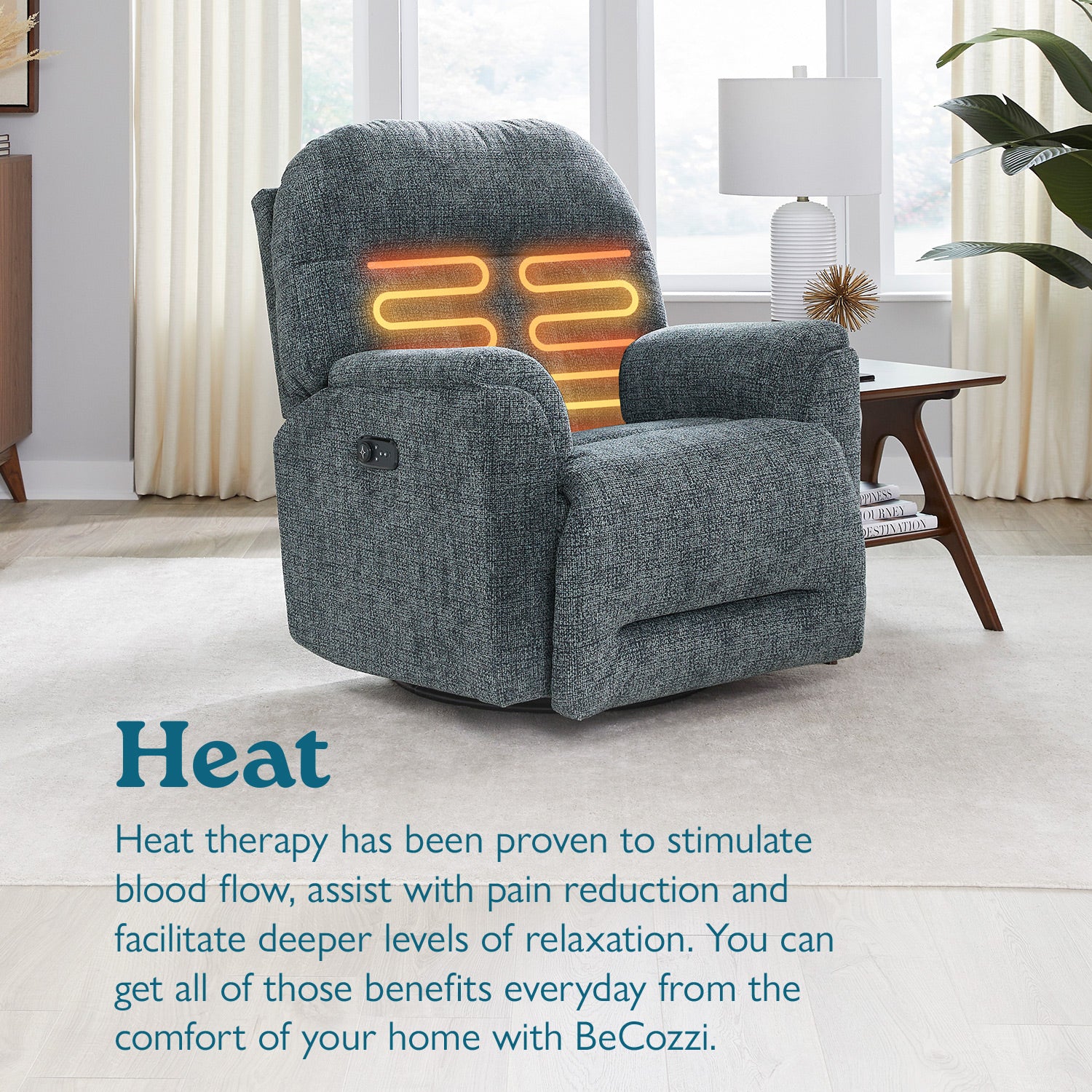 Kenley BeCozzi Massage Rocker Recliner - Chapin Furniture