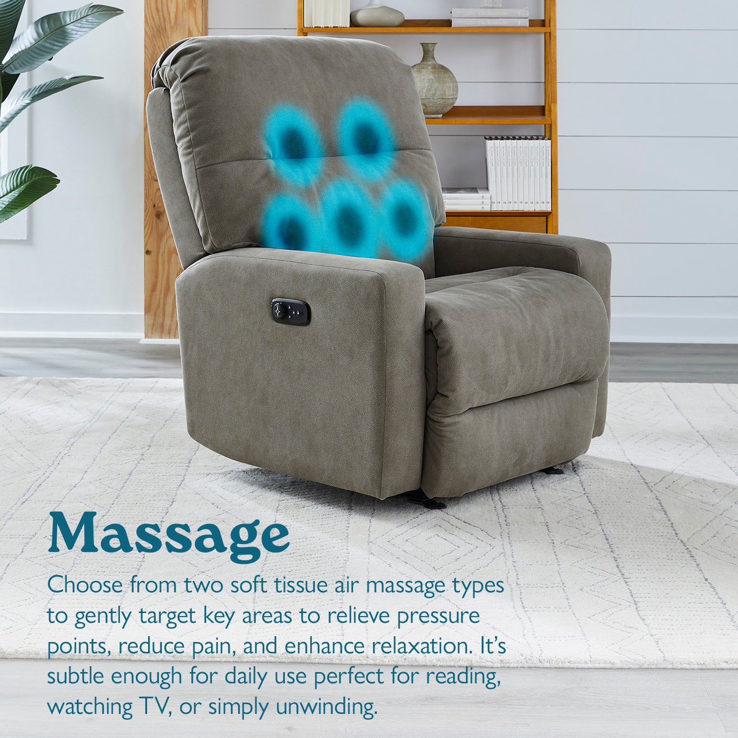 Kenley BeCozzi Massage Rocker Recliner - Chapin Furniture