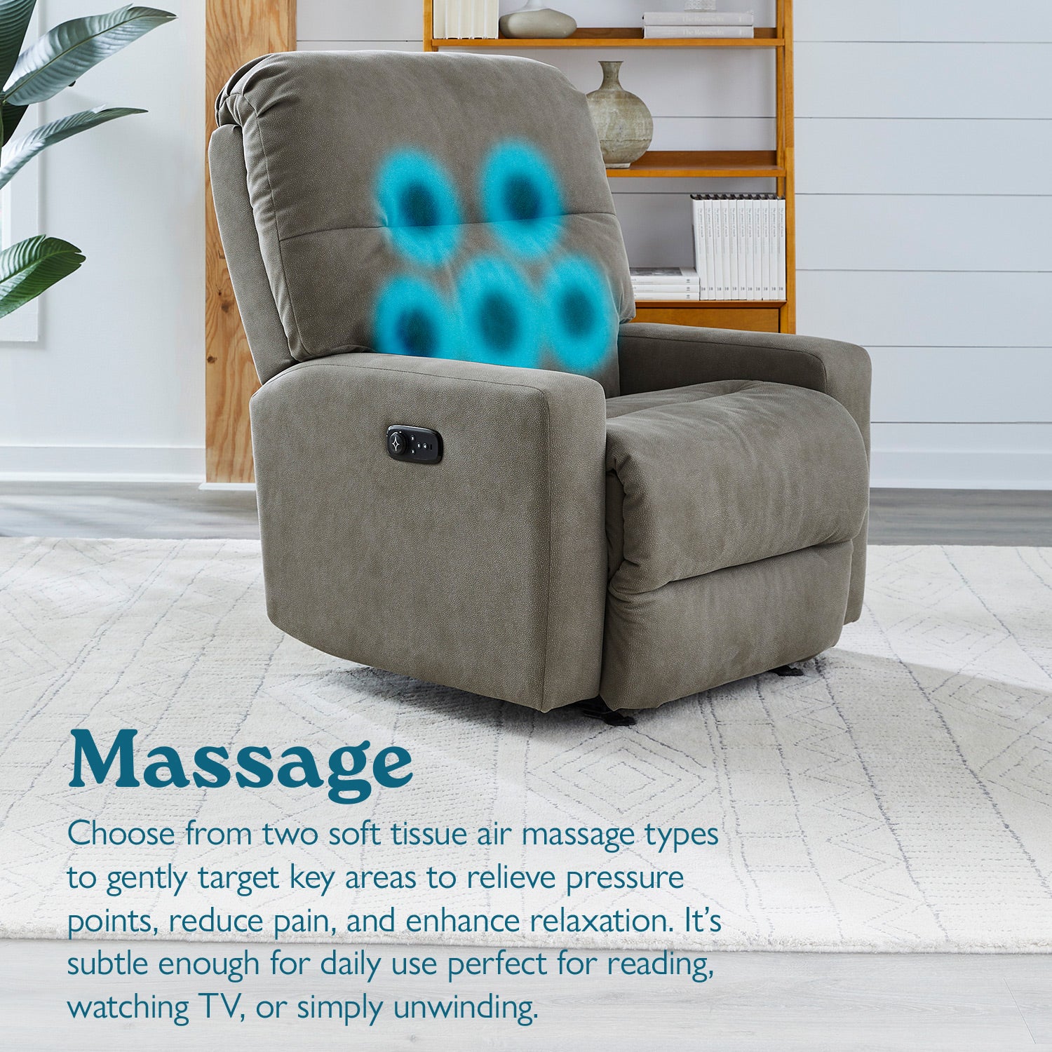 Kenley BeCozzi Massage Rocker Recliner - Chapin Furniture