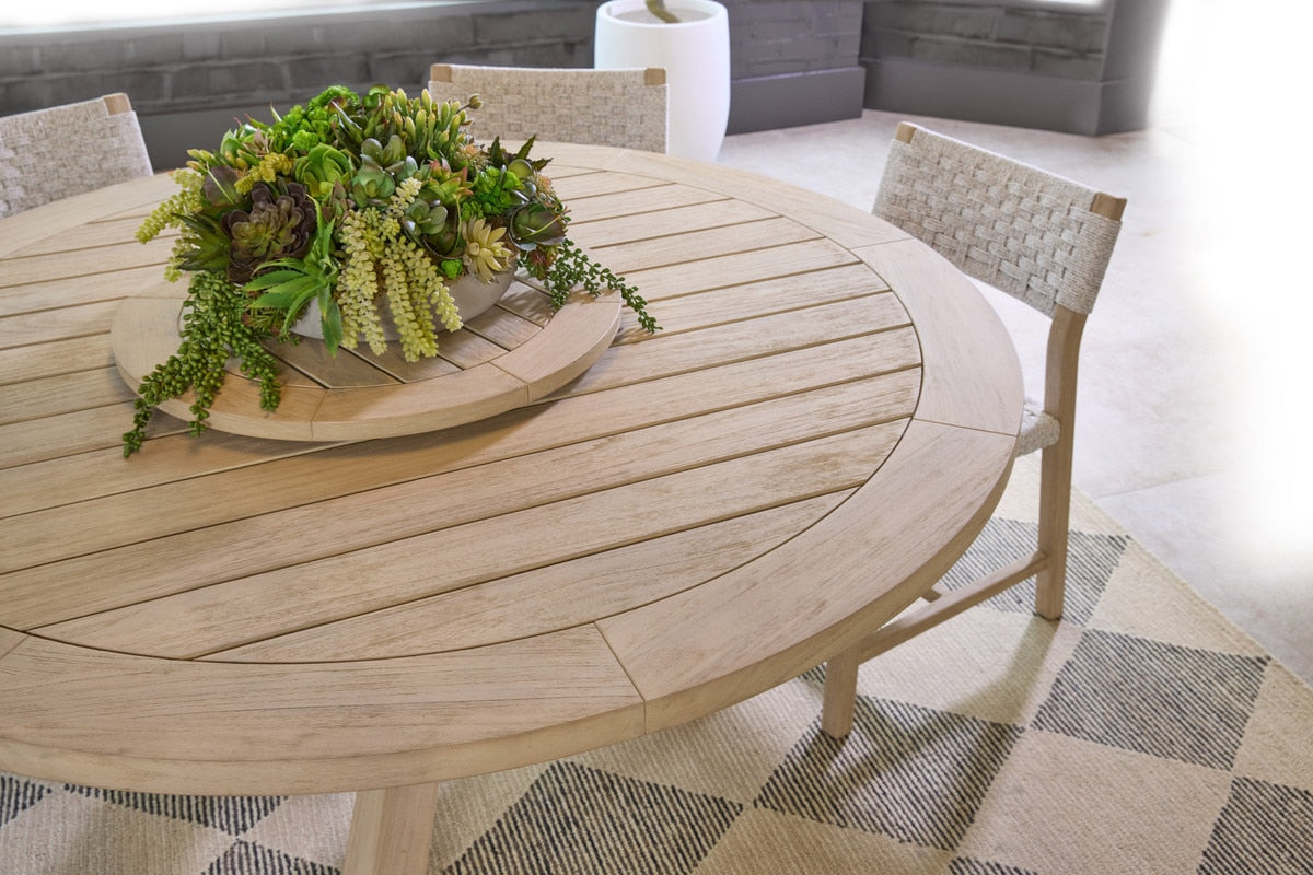 Boca Outdoor 63" Round Dining Table