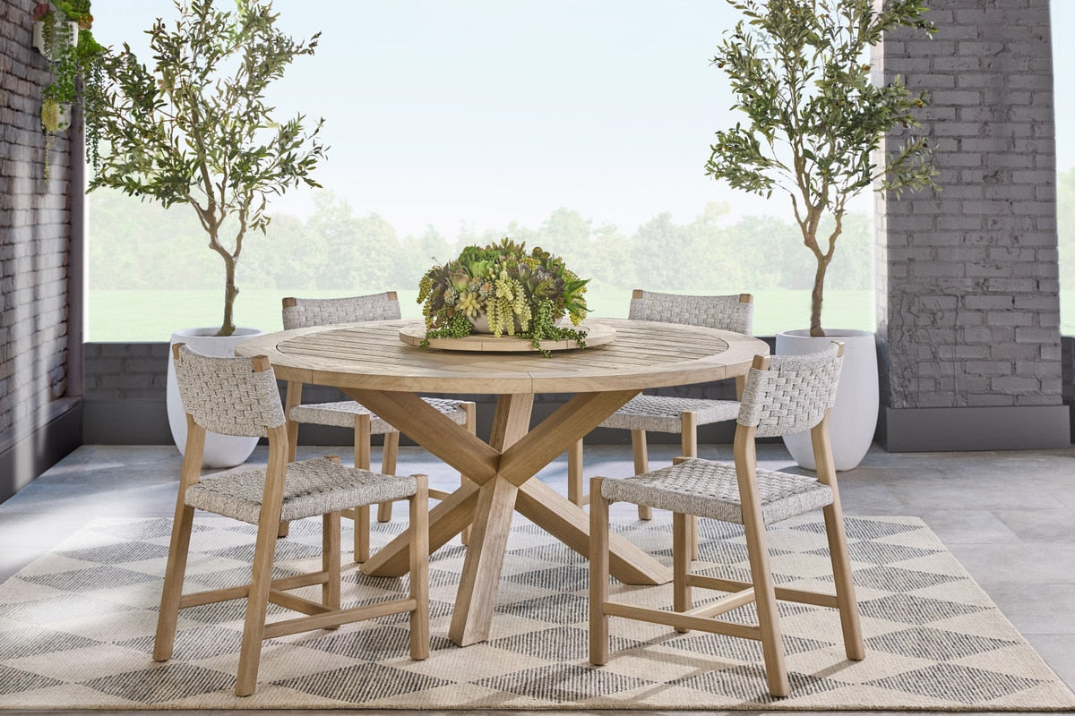 Boca Outdoor 63" Round Dining Table