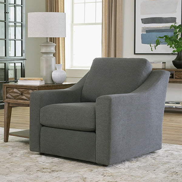 Caverra Stationary Chair With Ottoman Option- Custom - Chapin Furniture