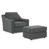 Caverra Stationary Chair With Ottoman Option- Custom - Chapin Furniture