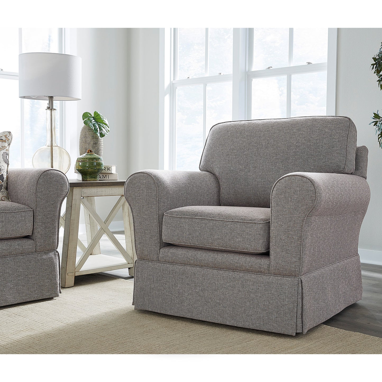 Susanna Chair With Ottoman- Custom - Chapin Furniture