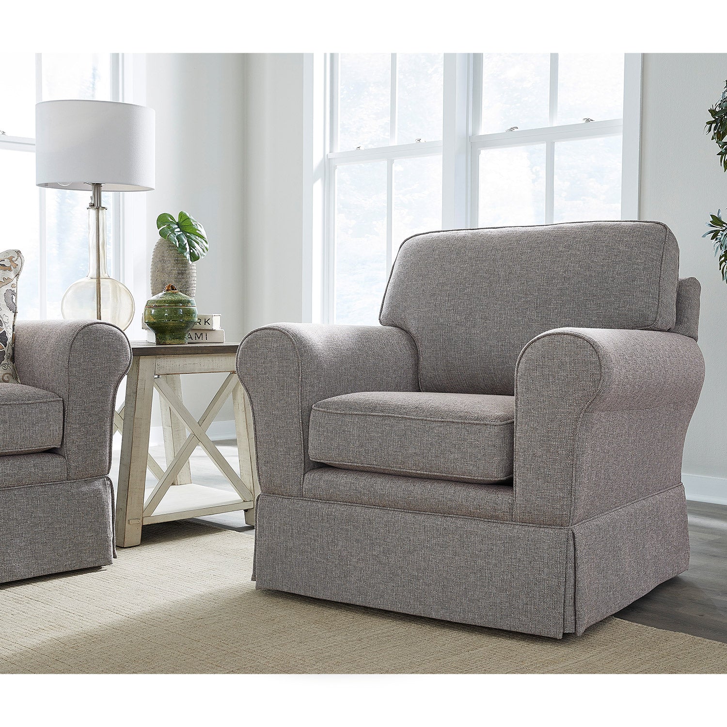 Susanna Chair With Ottoman- Custom - Chapin Furniture