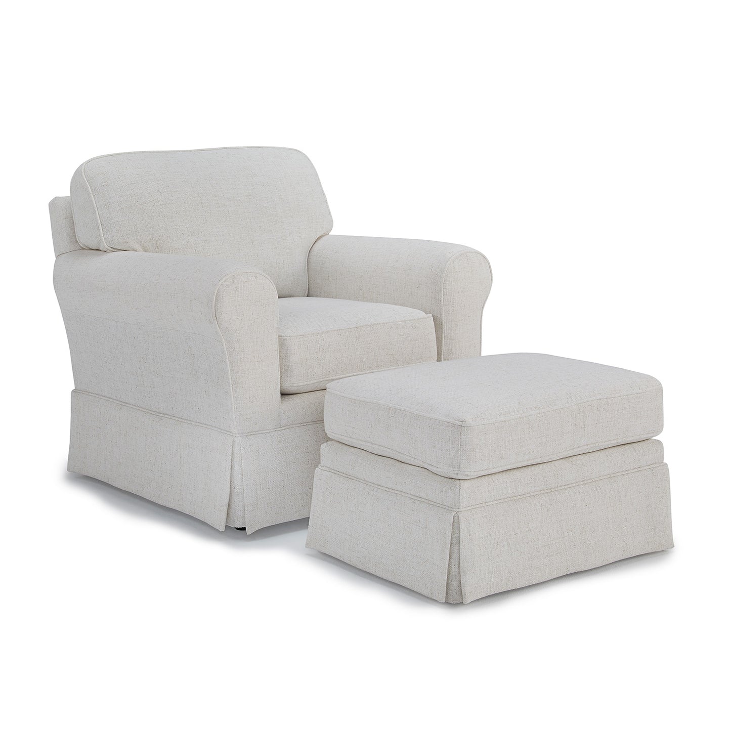 Susanna Chair With Ottoman- Custom - Chapin Furniture