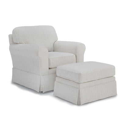 Susanna Chair With Ottoman- Custom - Chapin Furniture