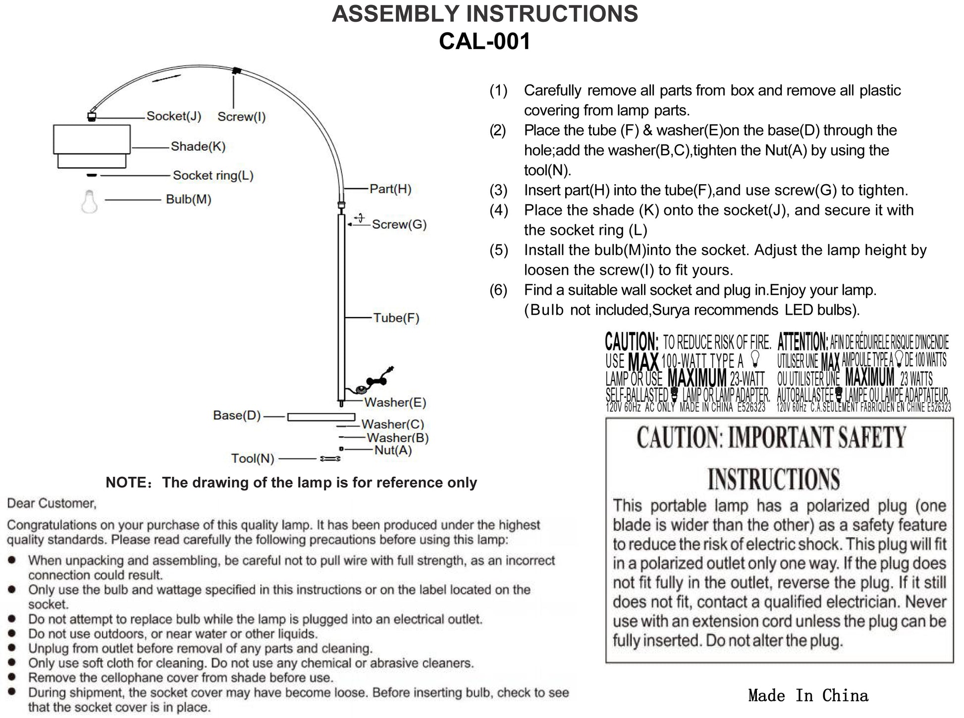 Caldas CAL-001 Floor Lamp - Chapin Furniture