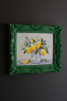 Framed Dark Green Lemons - Chapin Furniture