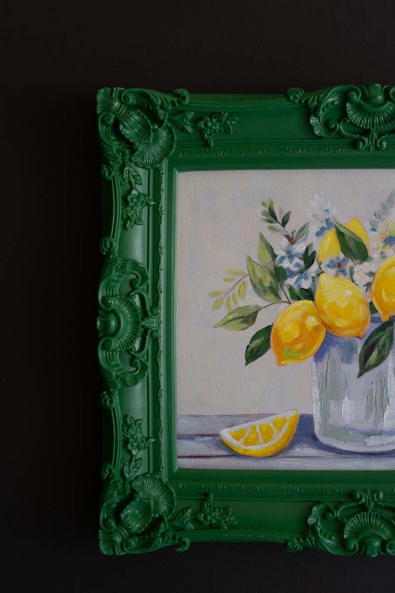 Framed Dark Green Lemons - Thumbnail 3