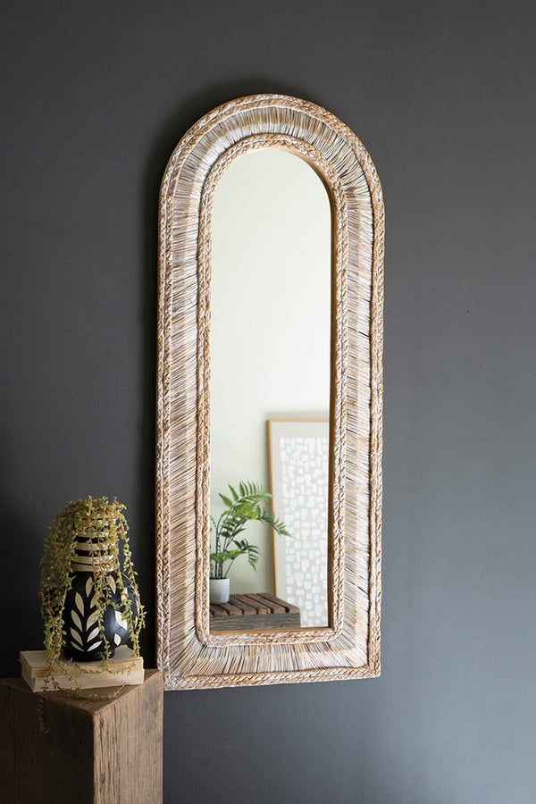 Arched Seagrass Framed Mirror - Chapin Furniture